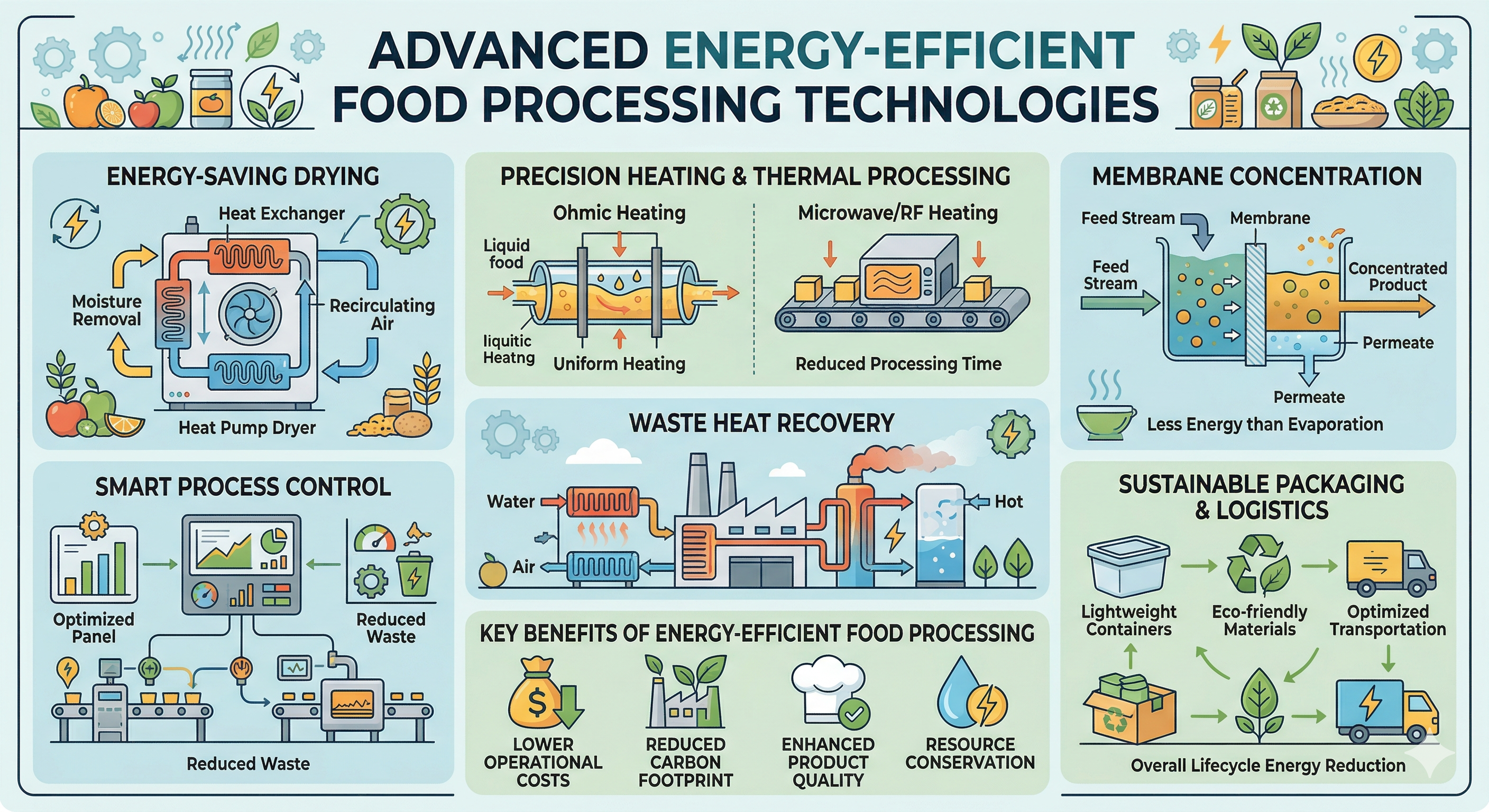 Energy-Efficient Food Processing